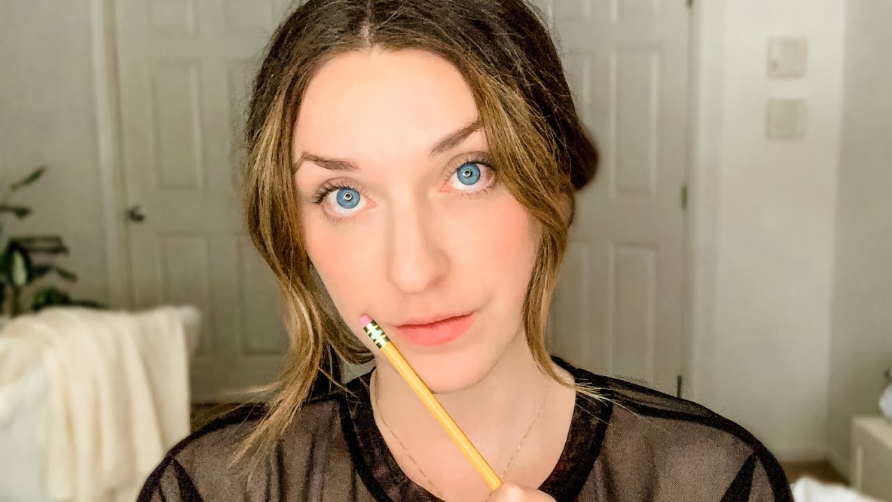 ASMR | sketching you FAST | Drawing Your Face Roleplay ✍️