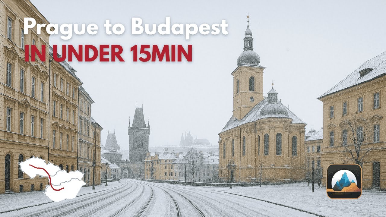 Prague to Budapest in Under 15 Minutes - A Time Lapse Road Trip Across Central Europe