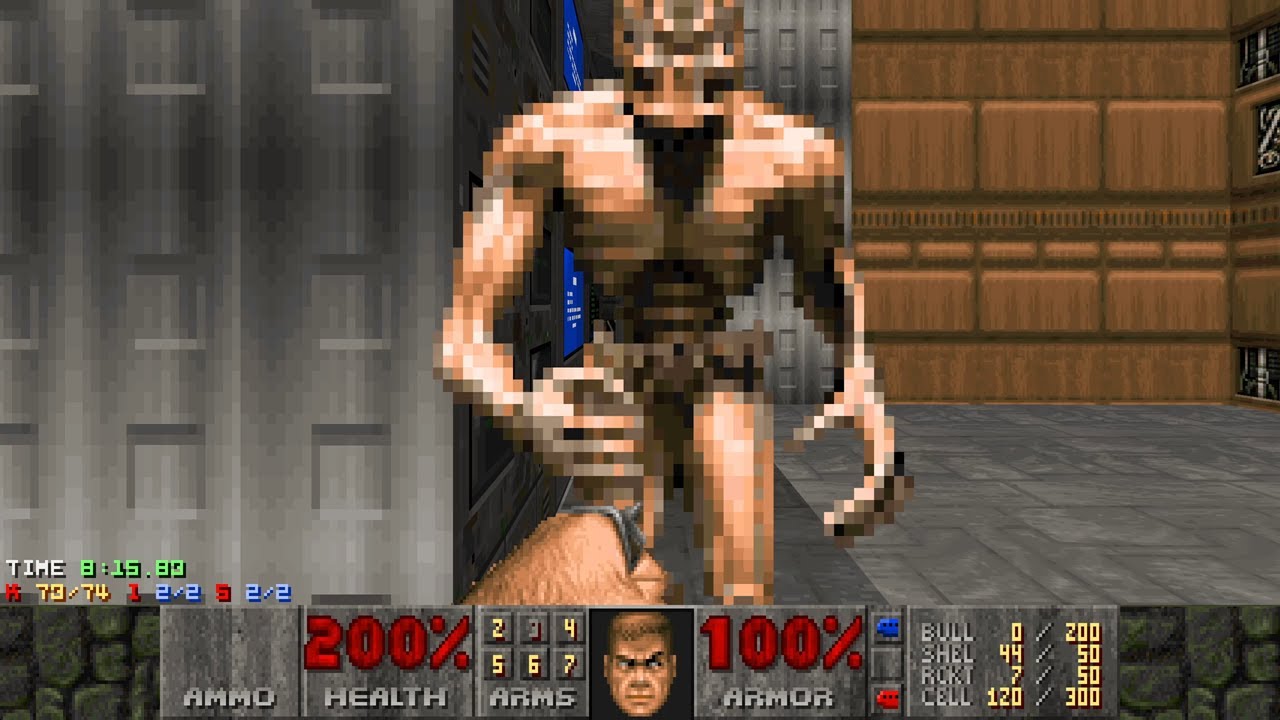 Doom 2 - Escape from the Blueberry Planet (Map 5: Wasting Away): UV-Max (WAD Author: finnks13)