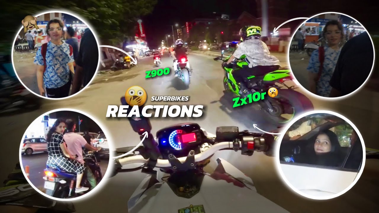 Loudest Superbikes In The City🤯| Public Reaction On Kawasaki Zx10r Z900 & Benelli 600i💗