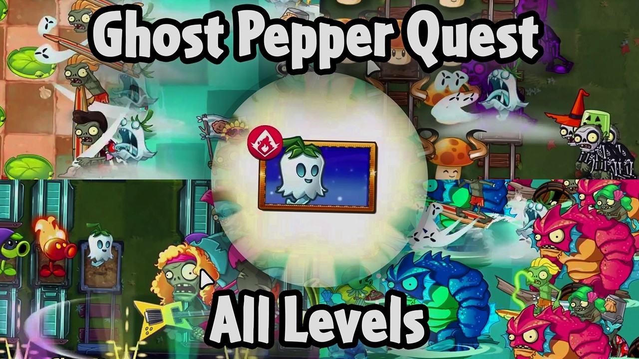 Ghost Pepper Quest All Levels [PC] (Hardest difficulty) | Plants vs Zombies 2 Gardendless