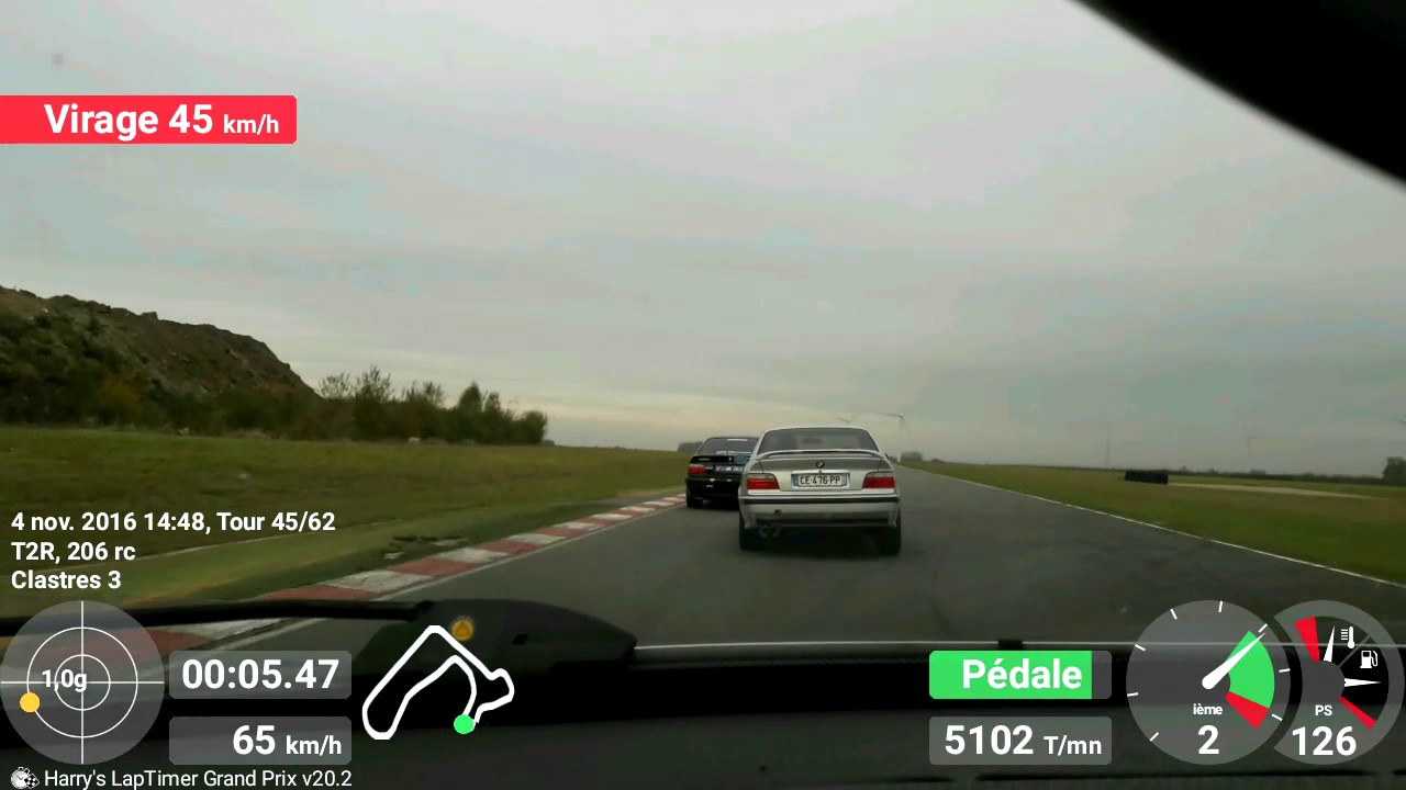 206 rc vs m3 e36 piste (Harry Lap timer)