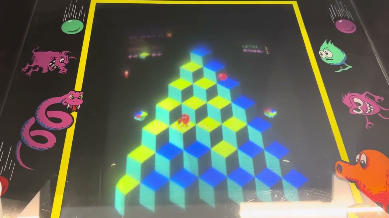 Gottlieb 1982 Q*bert arcade at Joe’s Playland￼
