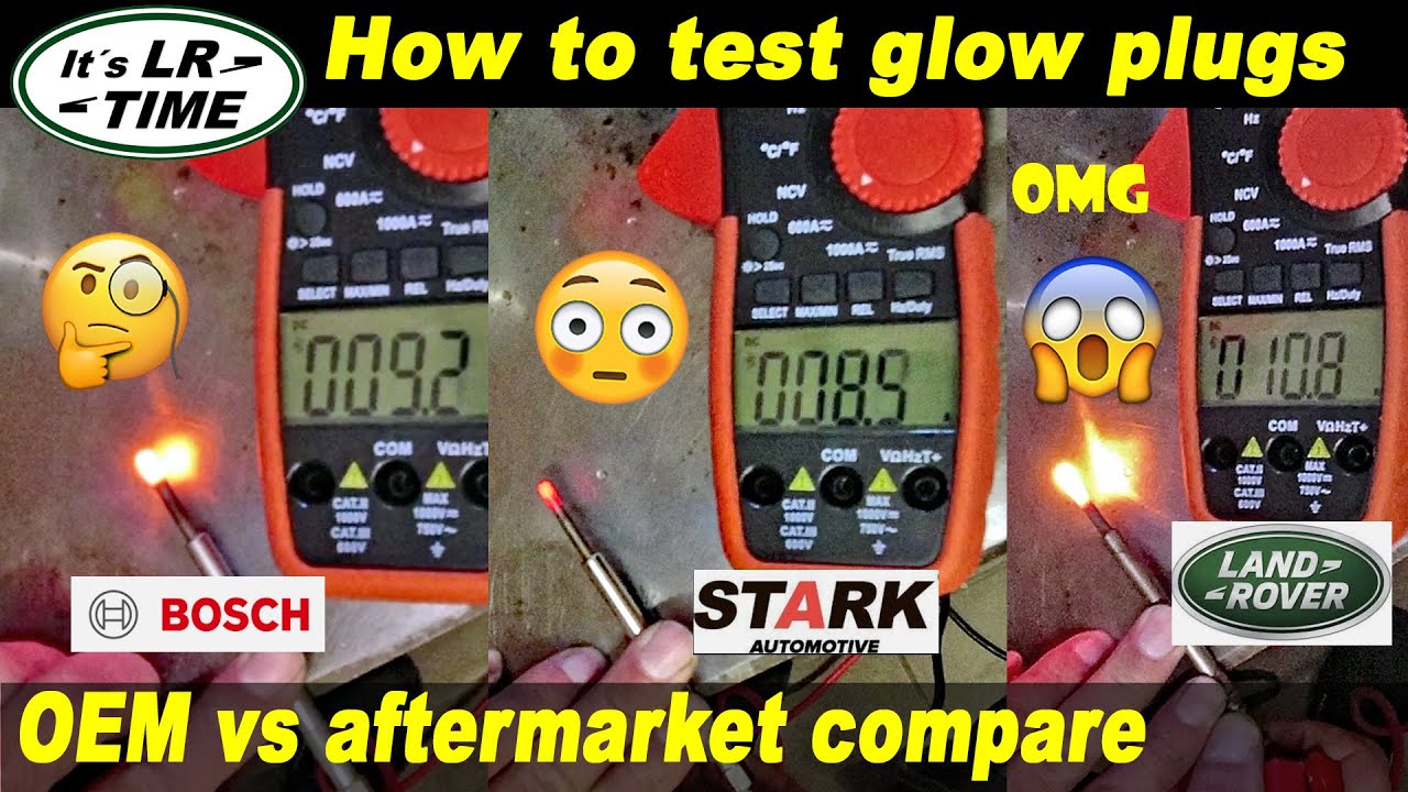 Как проверить свечи накаливания — сравнение свечей накаливания — Land Rover Discovery 3/4 — TDV6