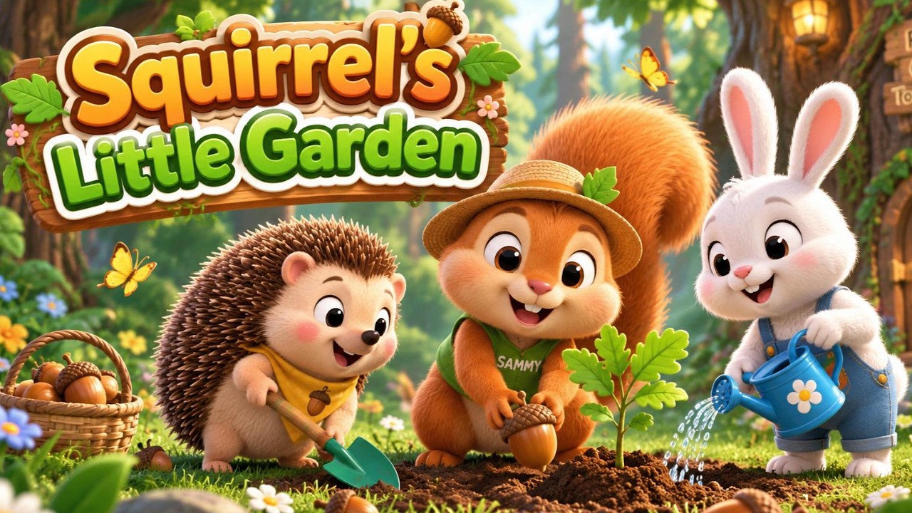 Squirrel&rsquo;s Little Garden 🐿️ Sharing Song for Kids | Squirrel & Friends | Teamwork | MintKIDtv