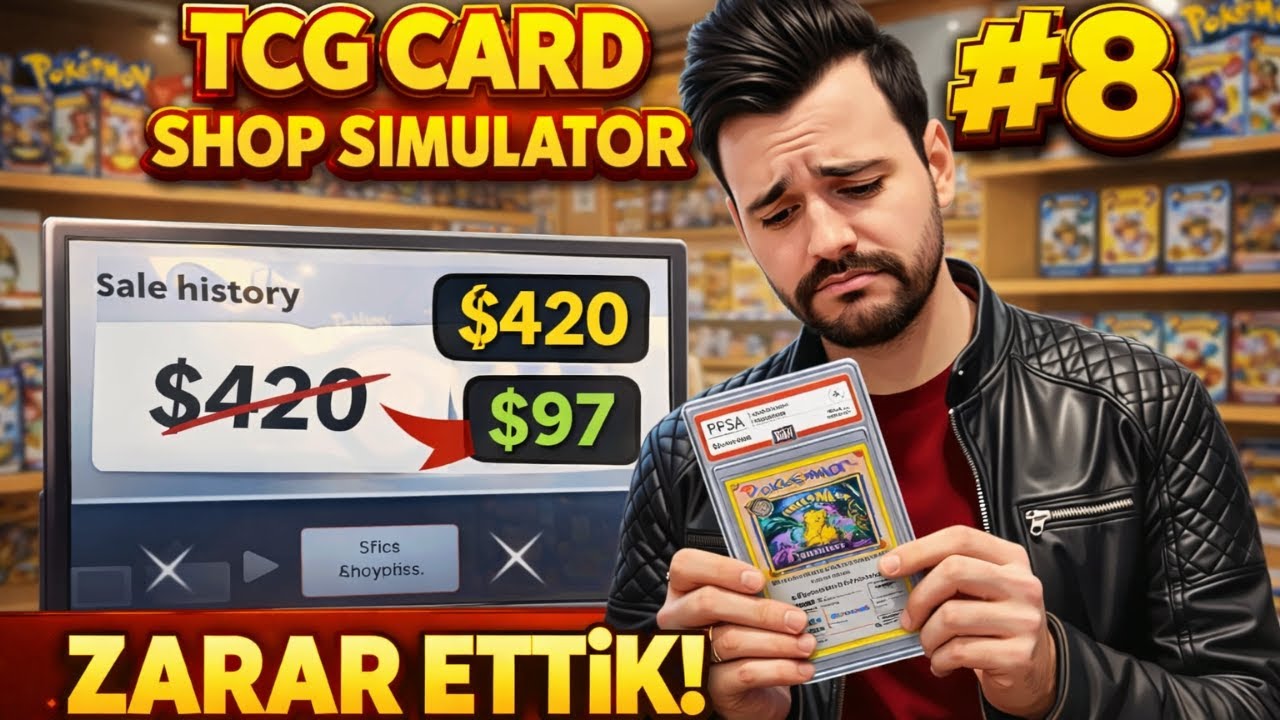 📉 GRADING PİŞMANLIK MI? Servet Beklerken Zarar Ettik! l TCG Card Shop Simulator POKEMON MODU #8