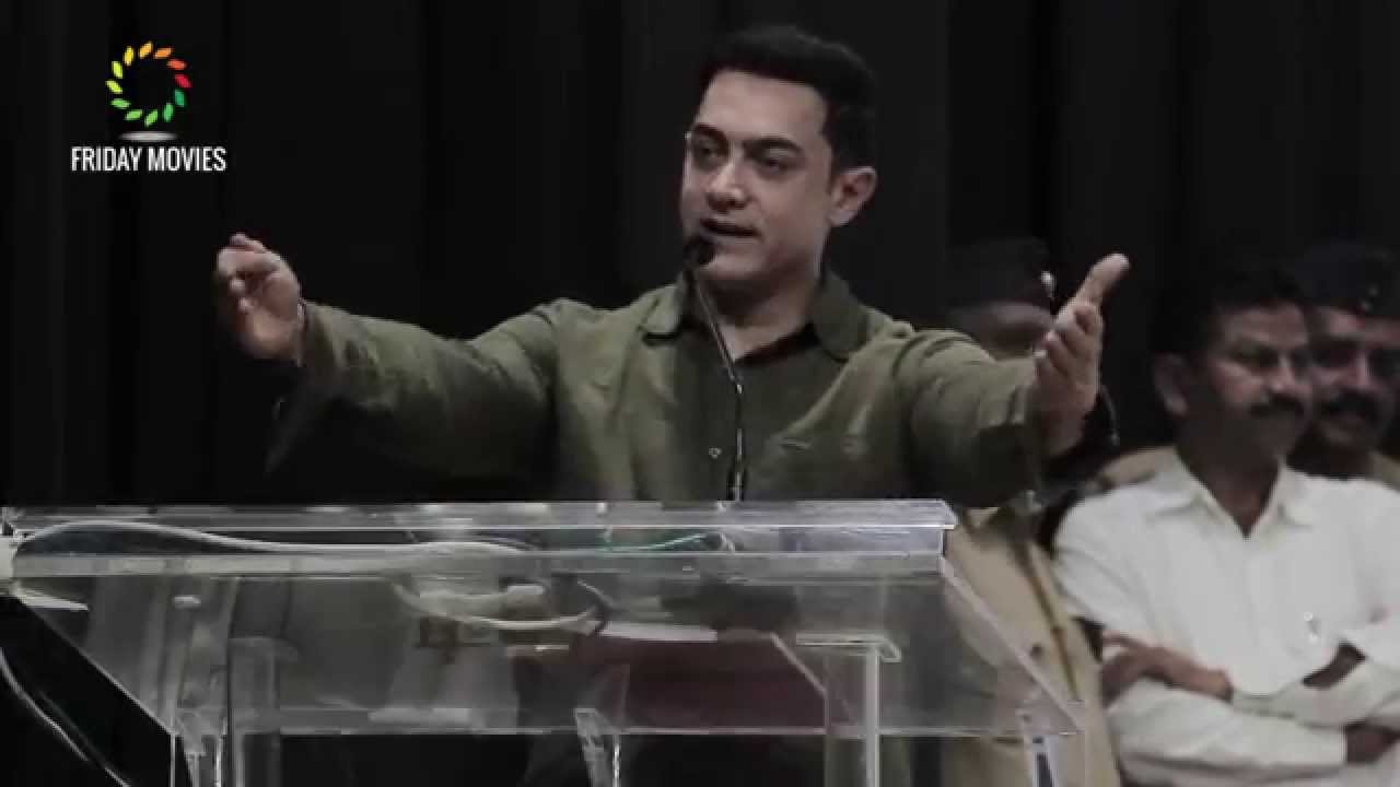 Funny Marathi Spoke By Aamir Khan At Marathi Speaking Book Launch