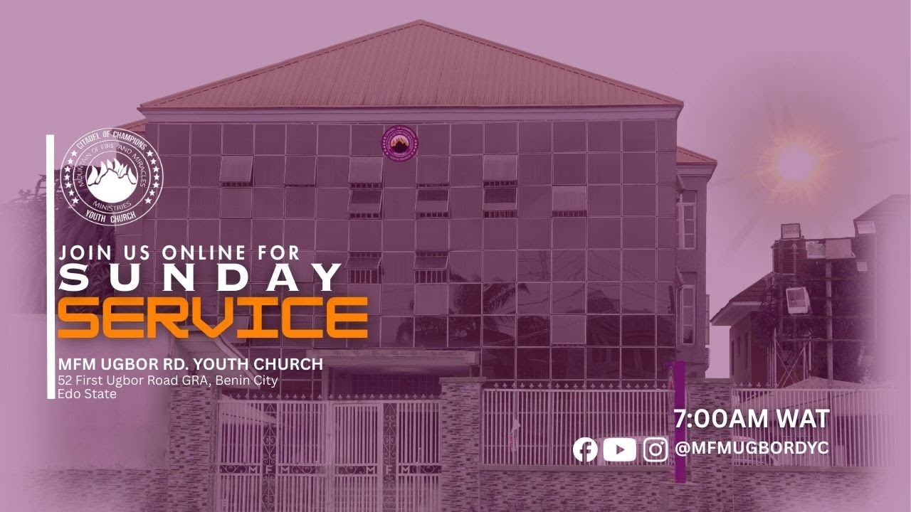 Sunday Live Service | 22nd June 2025 | Drive a Fire from Revivals – MFM Youth Church Ugbor GRA Benin