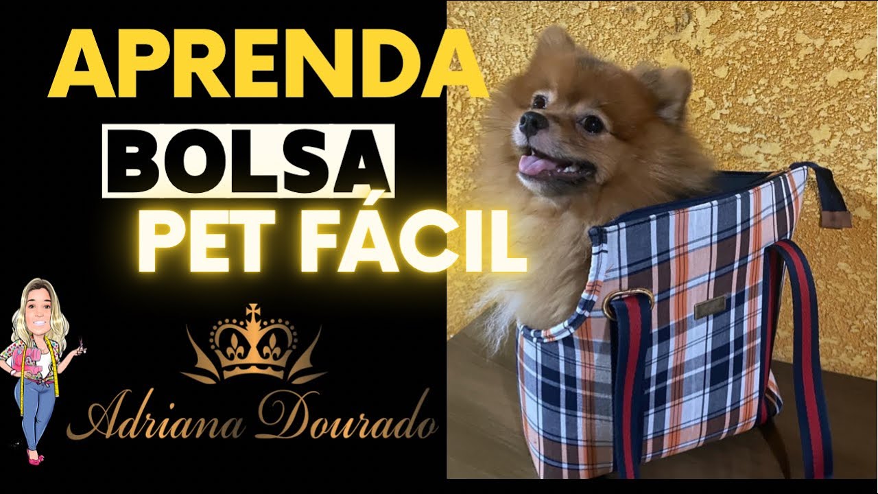 Como fazer Bolsa Transporte Pet cachorro