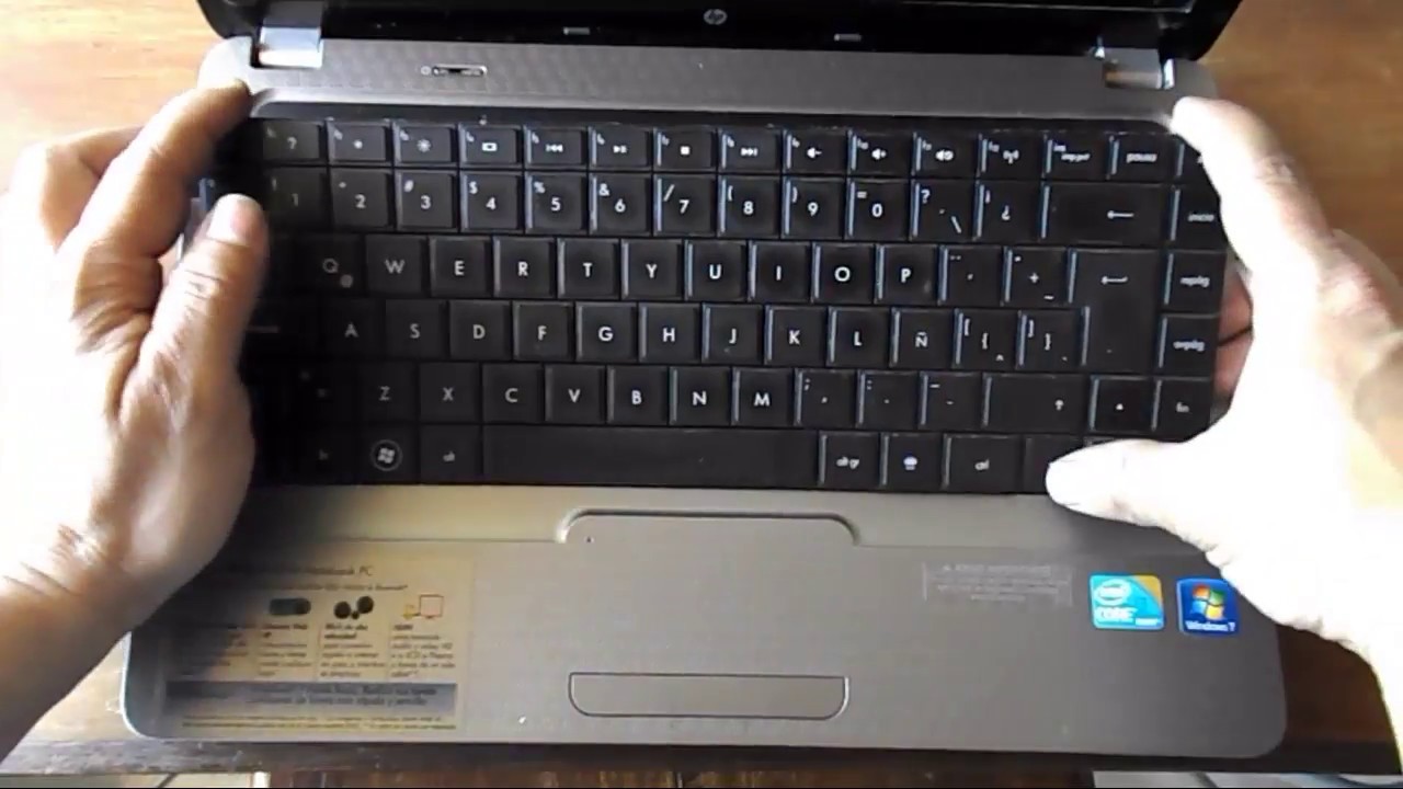 Desarmar/desmontar y abrir una laptop hp G42