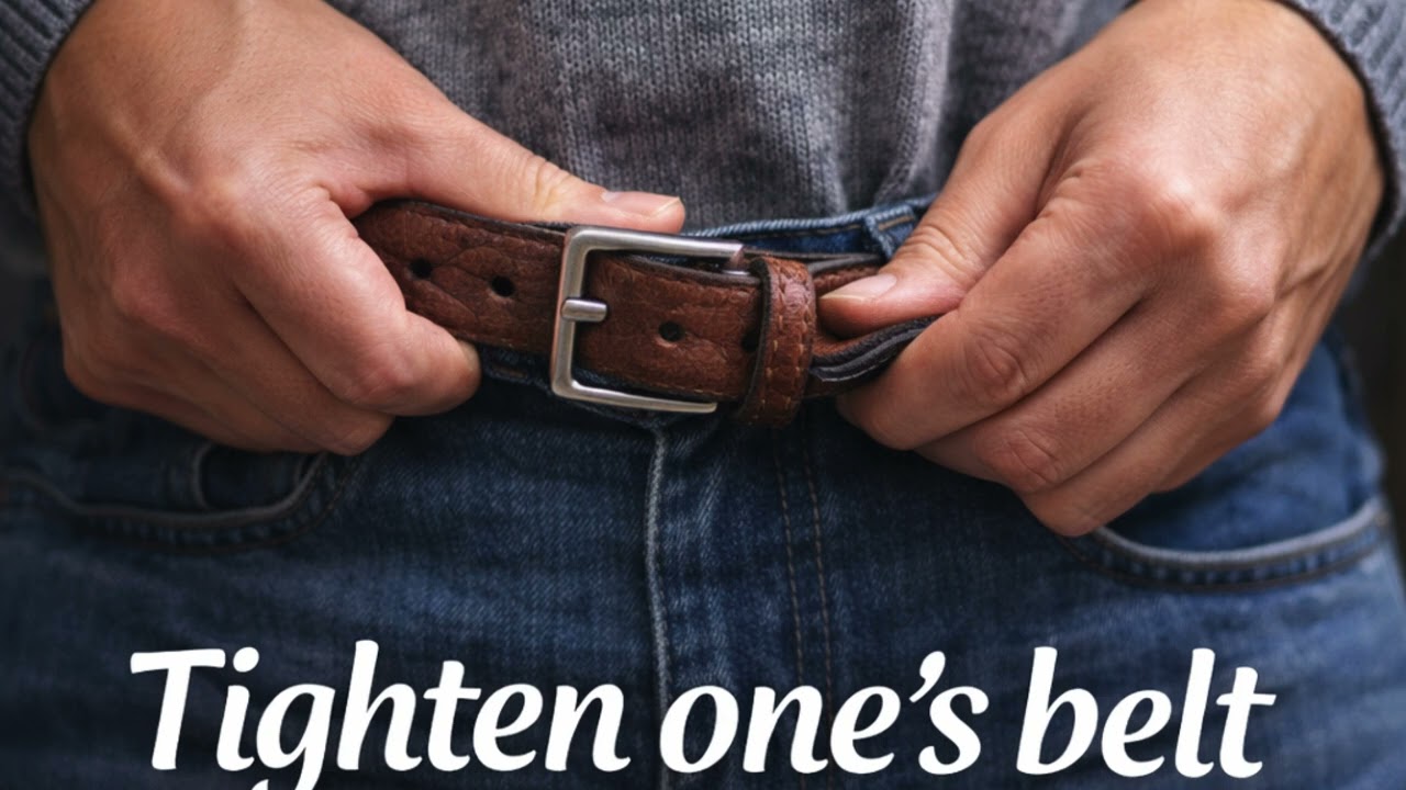 tighten one's belt