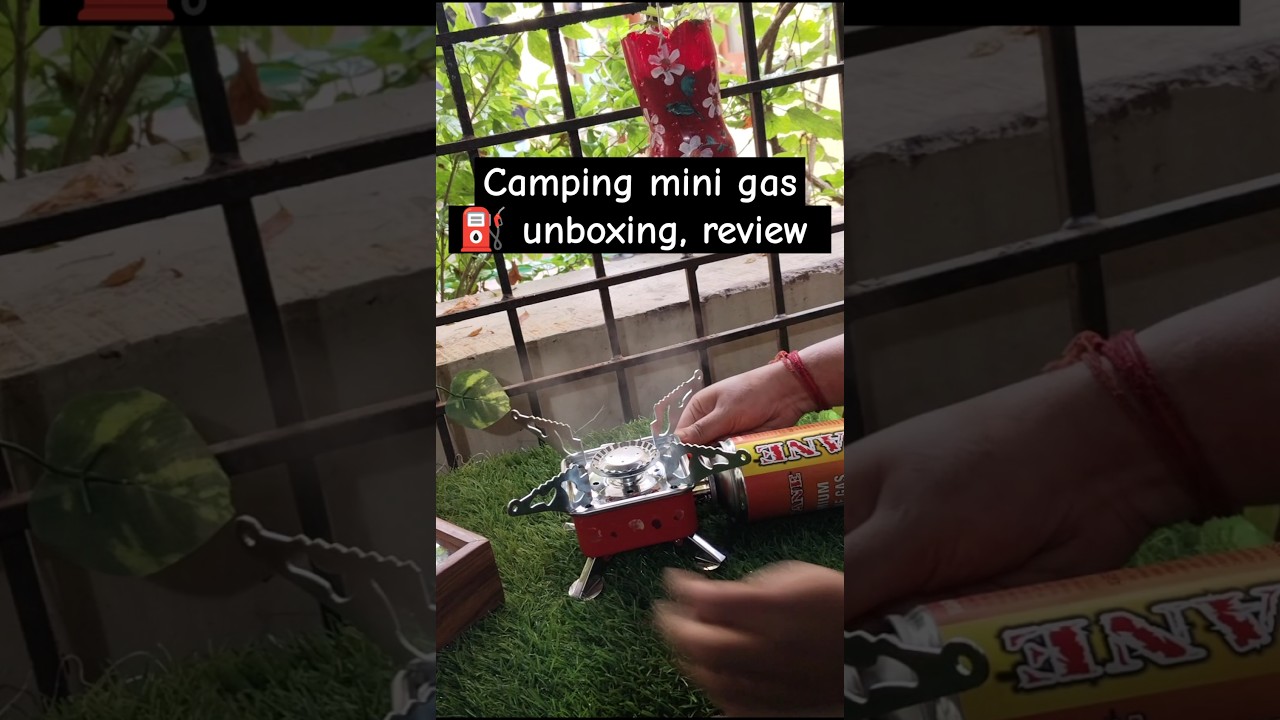 Camping mini gas stove unboxing, full Review#youtubeshorts #shortvideo #shorts #unboxing #camping