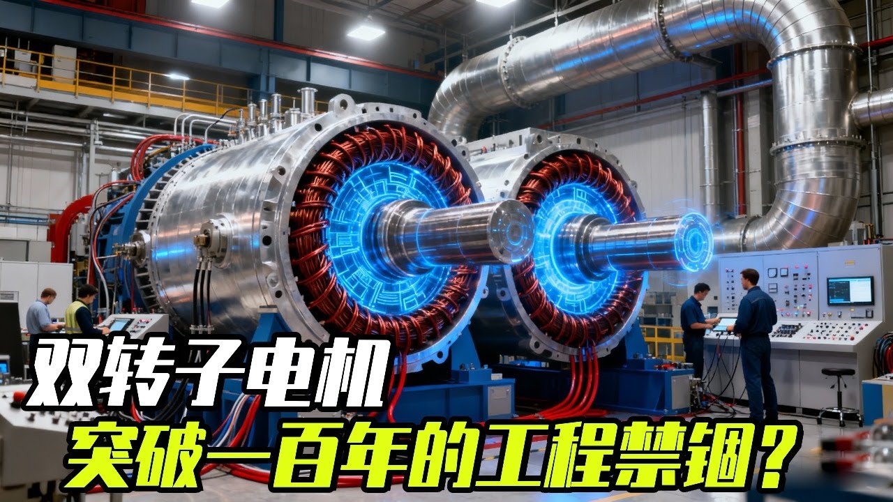 双转子电机，如何突破一百年的工程禁锢？ #知识前沿派对 #抖音知识年终大赏 #电机 #电动车 #发明