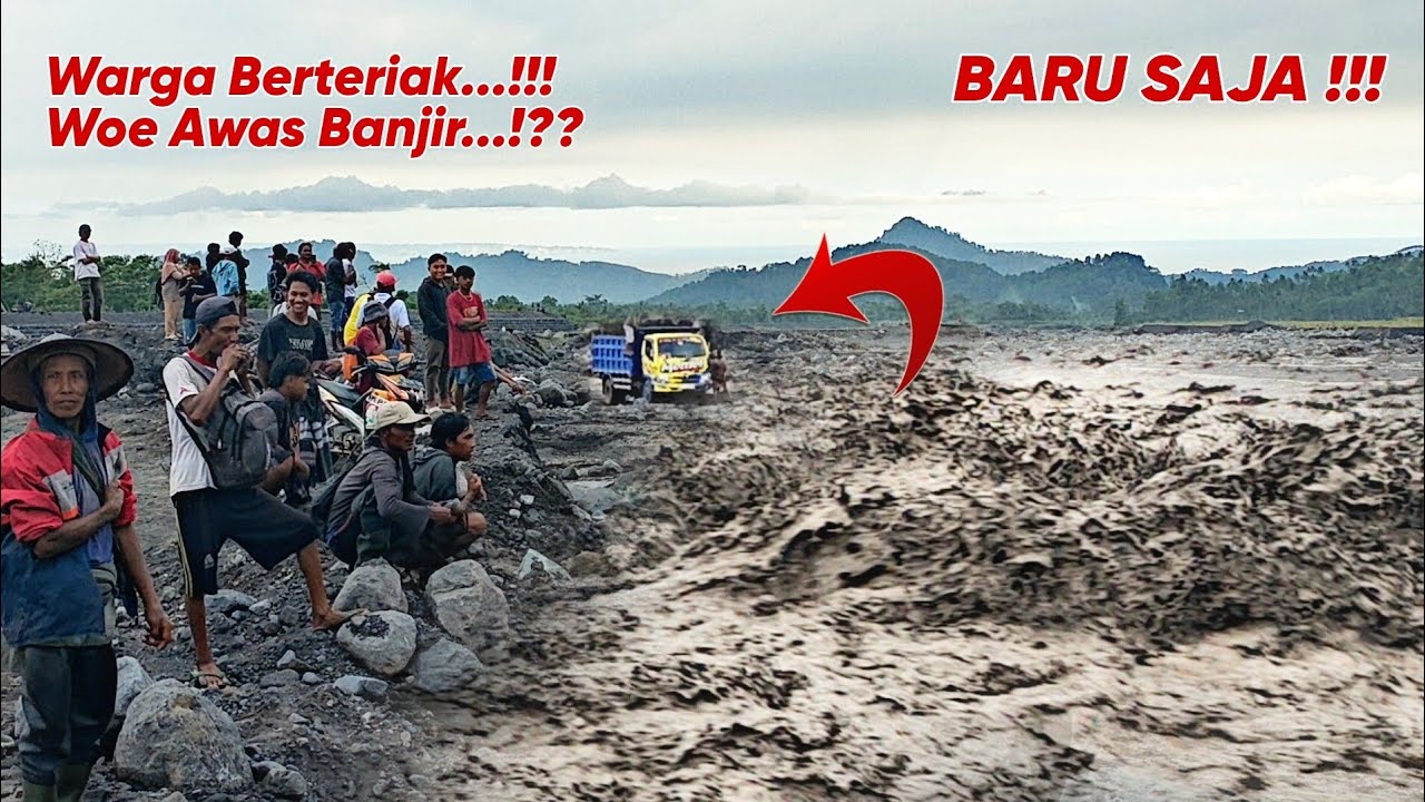 NGERI !!! DETIK-DETIK GANASNYA BANJIR LAHAR SEMERU DATANG