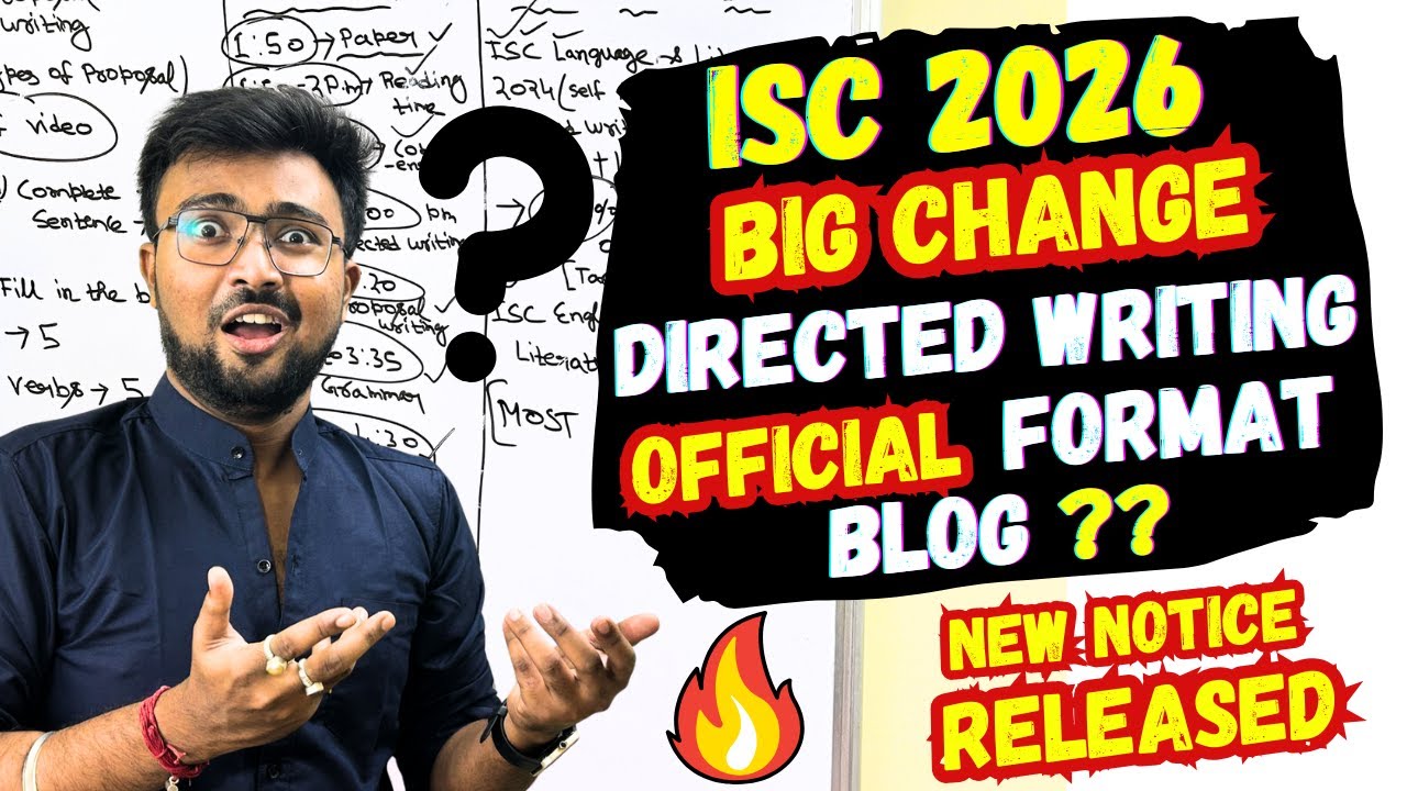 ISC 2026:Big Changes😱DIRECTED WRITING🔥New Syllabus Introduced😱ISC 2027 Big Update😱CISCE official✅ ✅