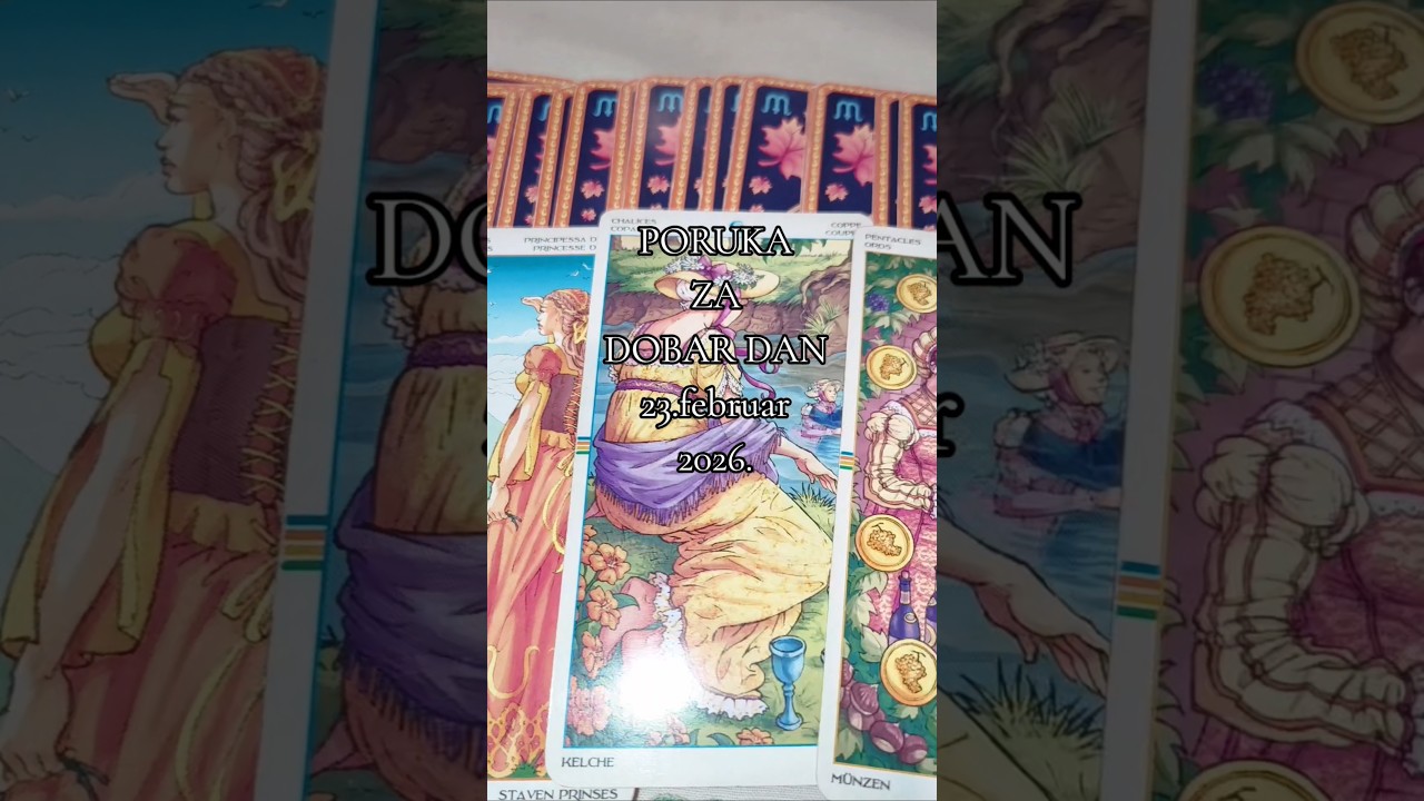 PORUKA ZA DOBAR DAN 23.FEBRUAR 2026 #tarot #tarotcaards #tarotreading #tarotreader #tarotonline