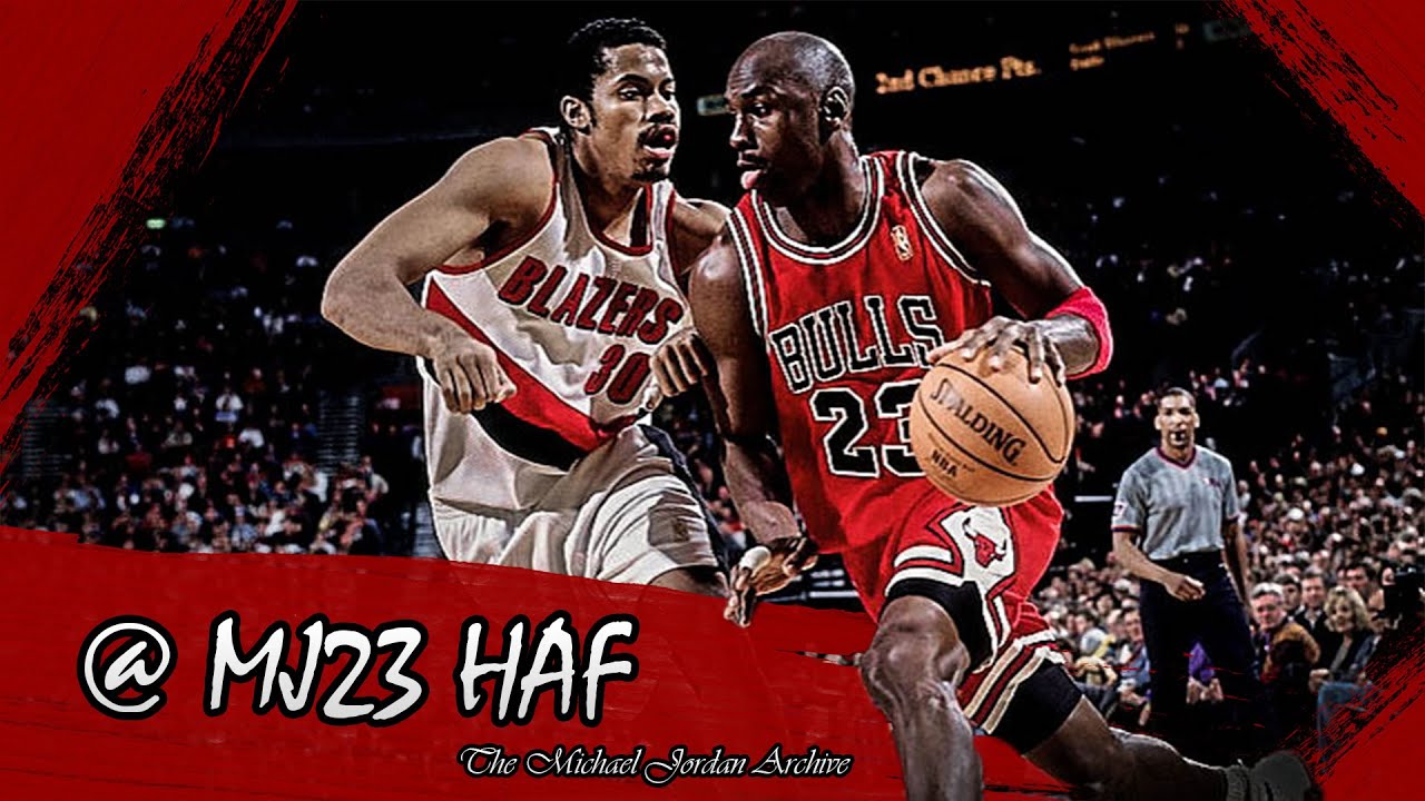 Michael Jordan Highlights vs Trail Blazers (1997.02.04) - 36pts, 4th Q Explosion!