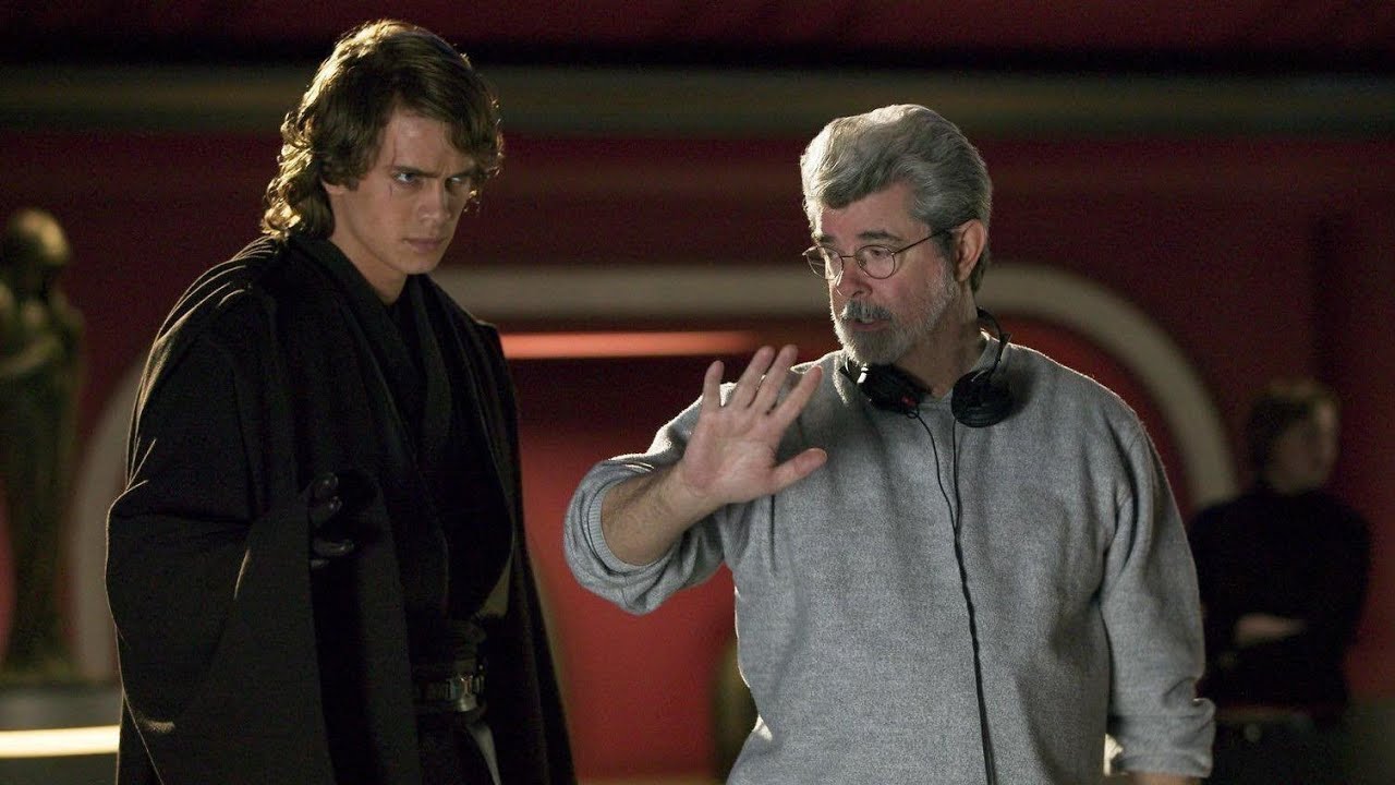 George Lucas and Hayden Christensen - Behind the scenes of ''Revenge of the Sith''