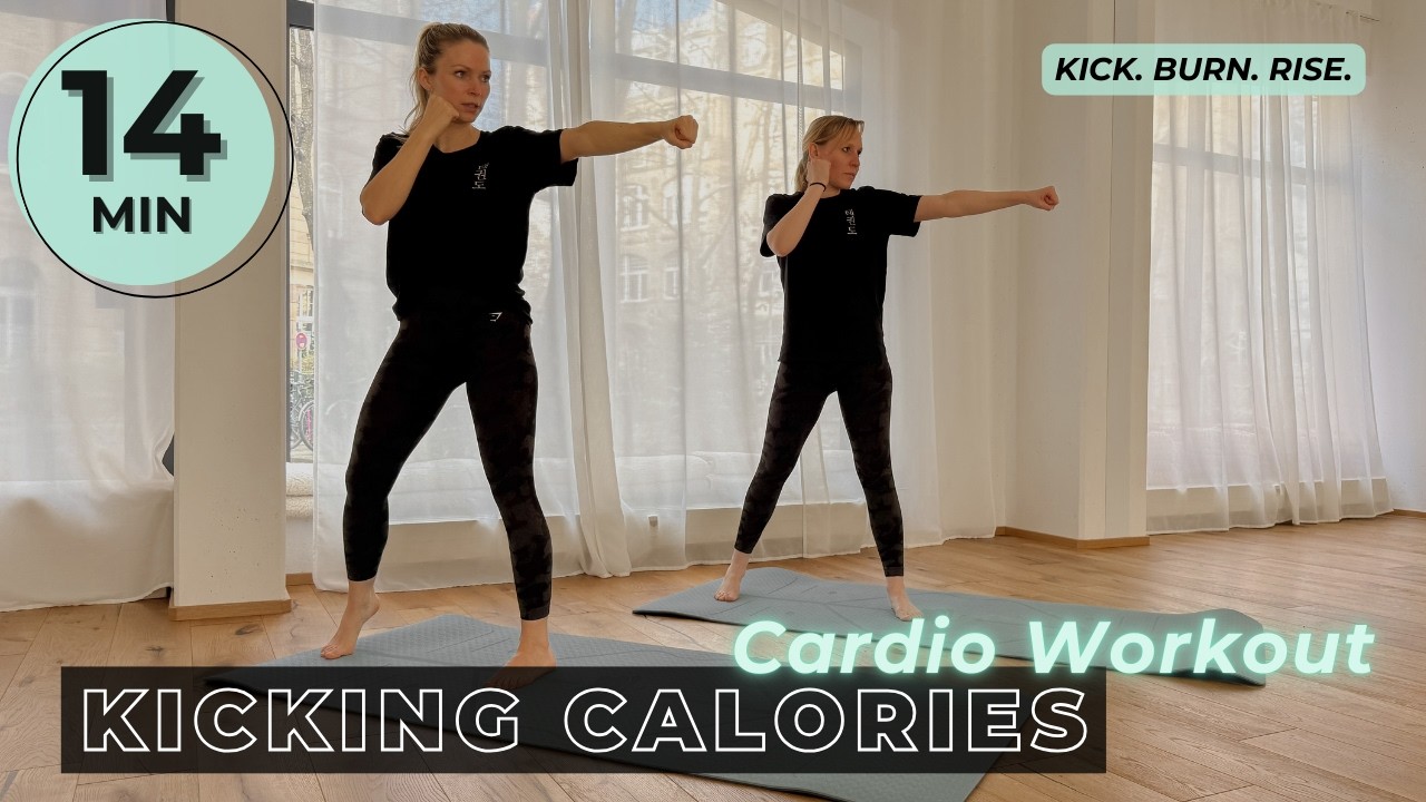 14 MIN KICKING CALORIES - Cardio Workout | incl. Warm Up & Cool Down - No Equipment