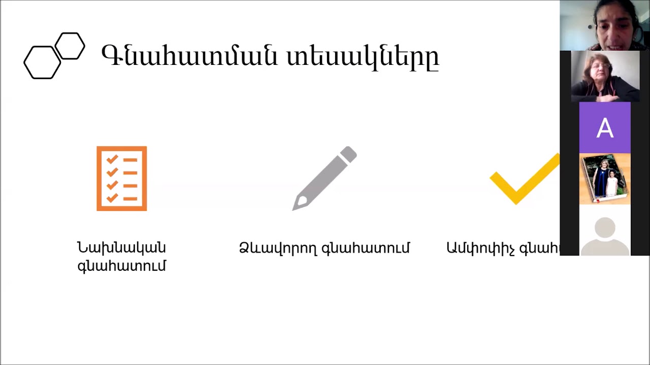 Թեմատիկ աշխատանքների գնահատում-GRASPS մոդել  խոսնակ Վ․ Ավետիսյան -Գրիգորյան