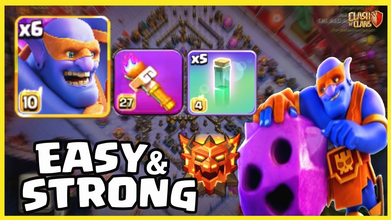 Best Army For Ranked Mode 🔥 Super Bowler + Torch ❗ Easy TH18 Attack Strategy