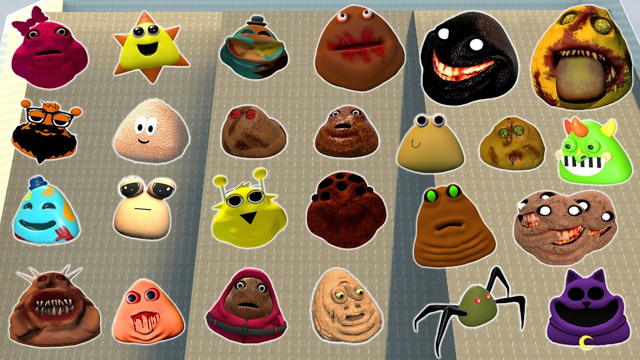 DESTROY ALL NEW 3D POU BOU'S REVENGE & ITALIAN BRAINROT FAMILY in SLOPES Garry's Mod