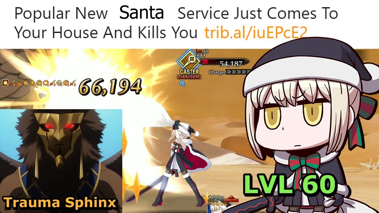 【FGO】IT'S PADORU TIME - LVL 60 Santa Alter destroys Trauma Sphinx 【Sixth Singularity Memorial Quest】