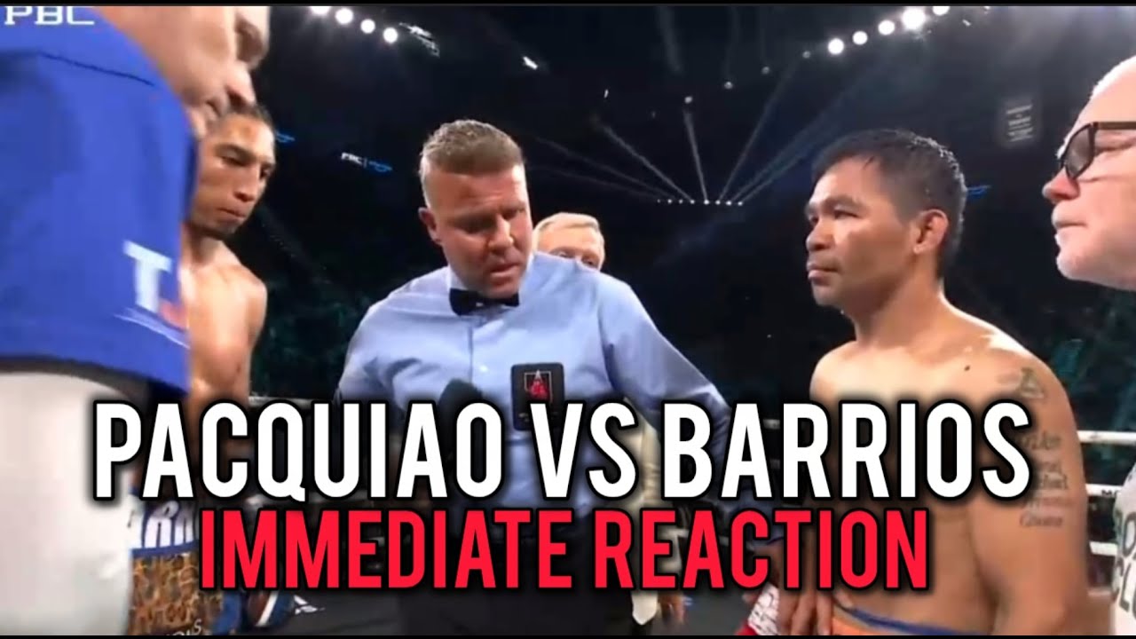 Mario Barrios vs Manny Pacquiao Immediate Reaction