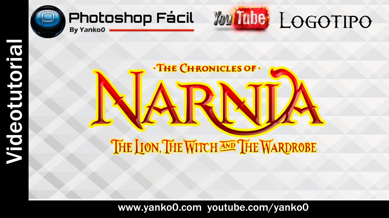 Logo Narnia Videotutorial #Photoshop Fácil by yanko0