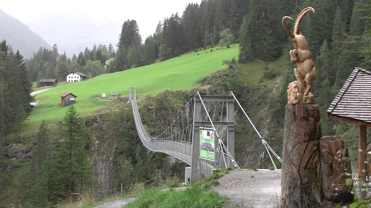 Holzgau, Hängebrücke, Simm Wasserfall