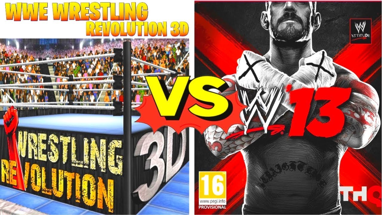 WWE WRESTLING REVOLUTION 3D Finishers VS WWE 13 Finishers Comparison