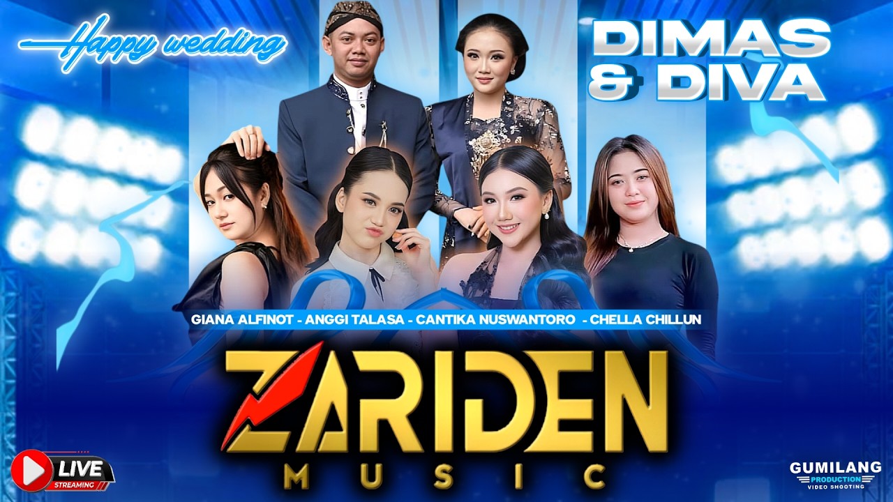 🔴LIVE ZARIDEN MUSIC - WEDDING DIMAS & DIVA - KENZIE AUDIO