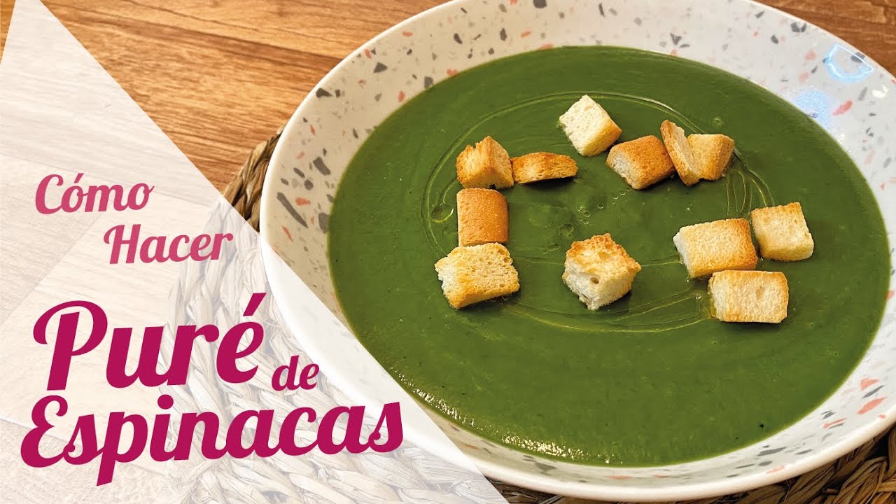 PURE DE ESPINACAS Y PAPA | Receta fácil y rápida