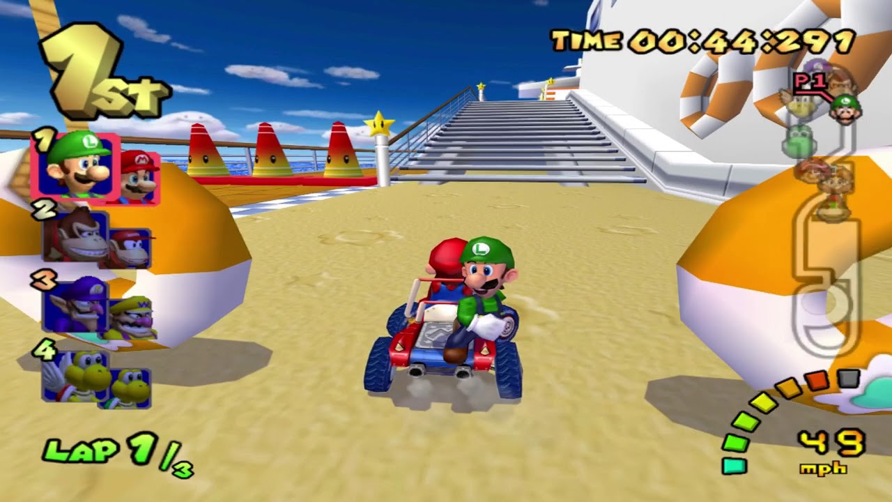 Mario Kart: Double Dash (GC) walkthrough - Daisy Cruiser