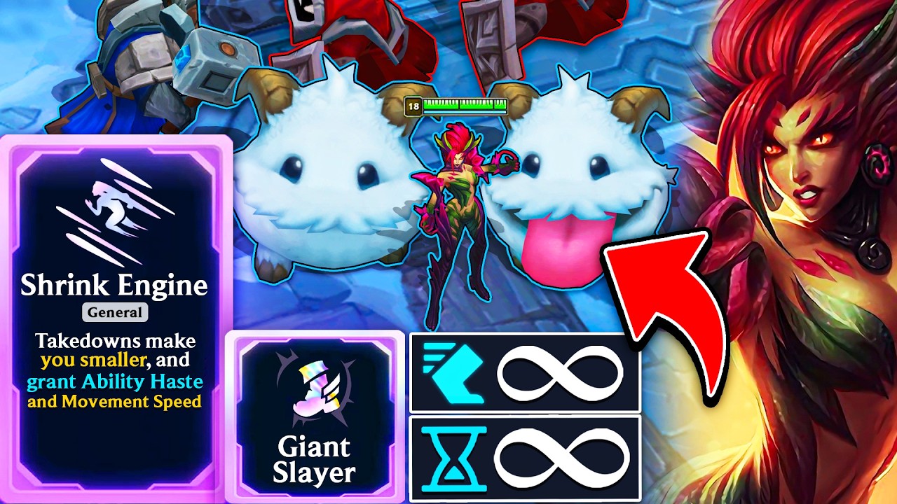 MICROSCOPIC Zyra: Shrink Engine + Giant Slayer | ARAM Mayhem