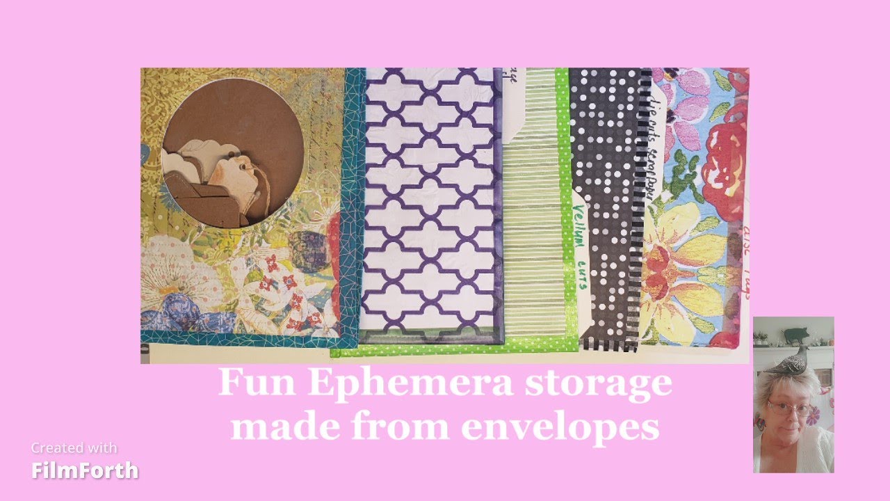 Fun Ephemera storage from envelopes