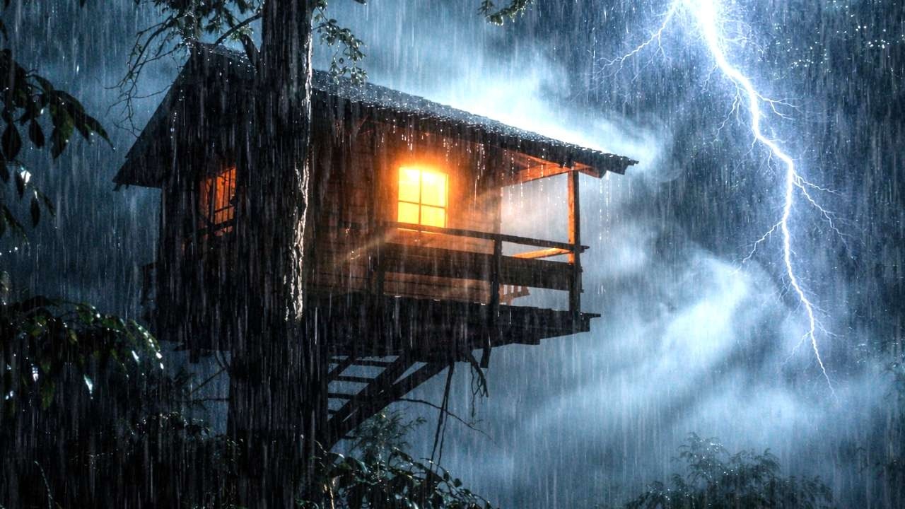 Relaxing Thunderstorm Rain 🌧️ Heavy Rain Sounds for Deep Sleep Tonight