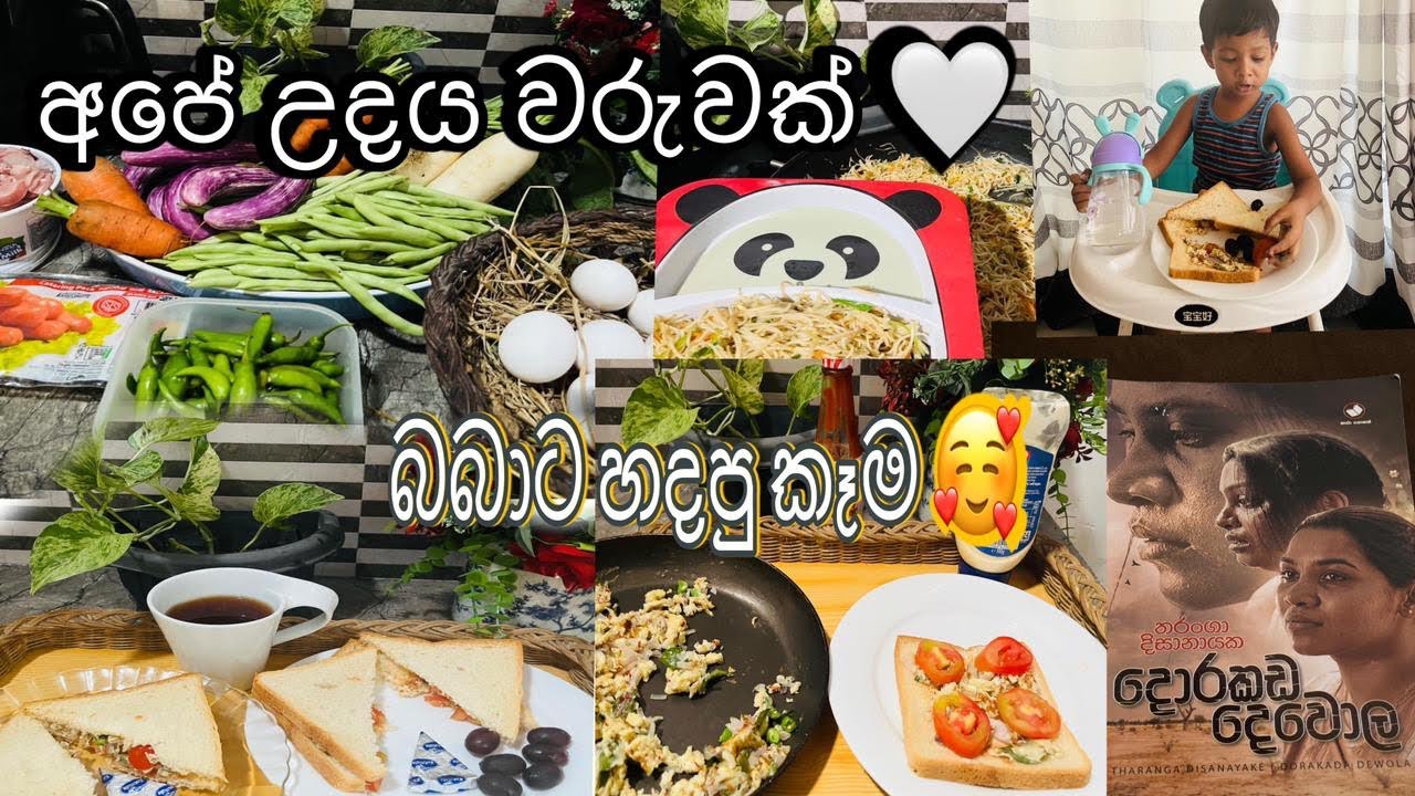 අපි දෙන්නාගේ උදේ වරුවෙන් ටිකක් | මම බබාට හදාගත්ත සරල කෑම | සිංහල vlog | Life in sri lanka 🤍❤️
