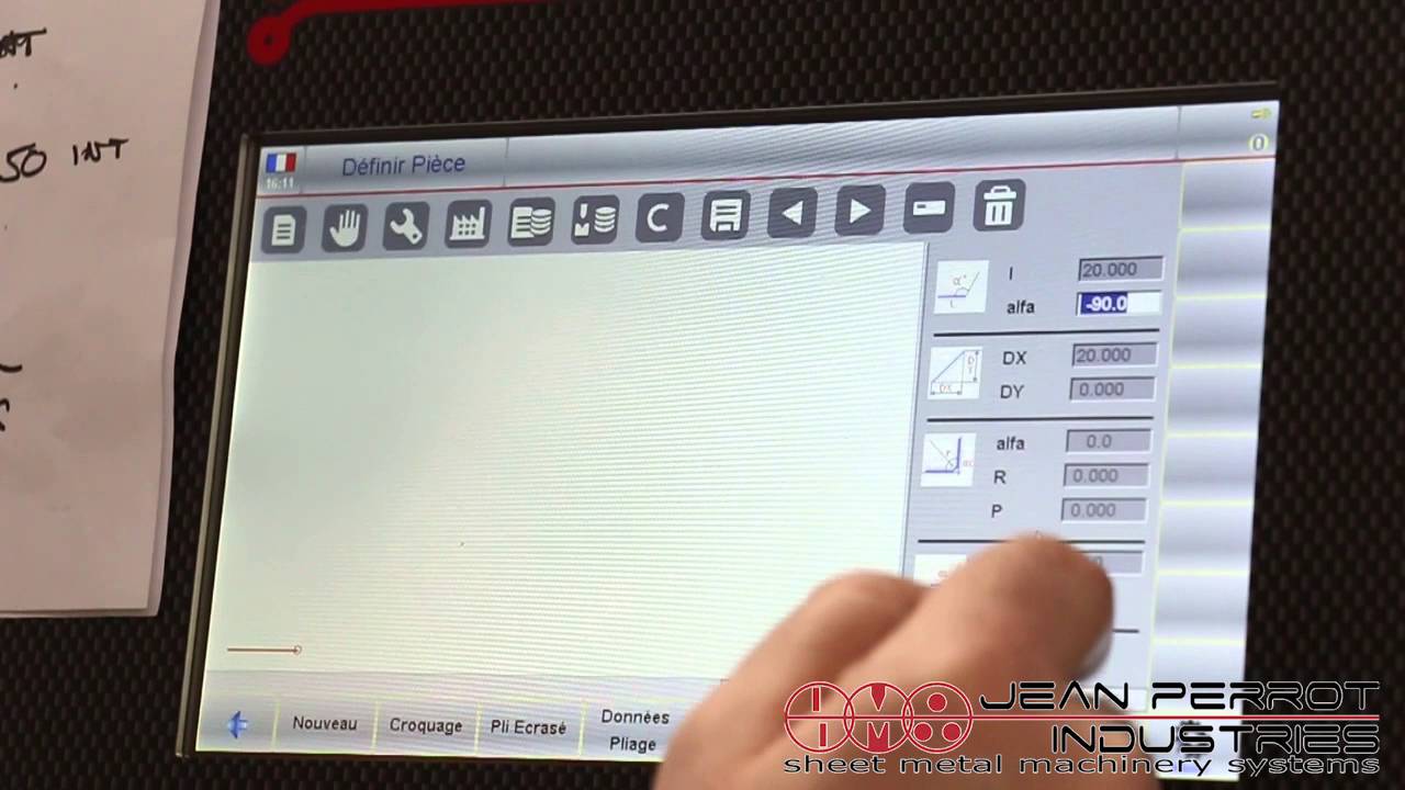 Commande numérique tactile et presse-plieuse APHS-C - Jean Perrot