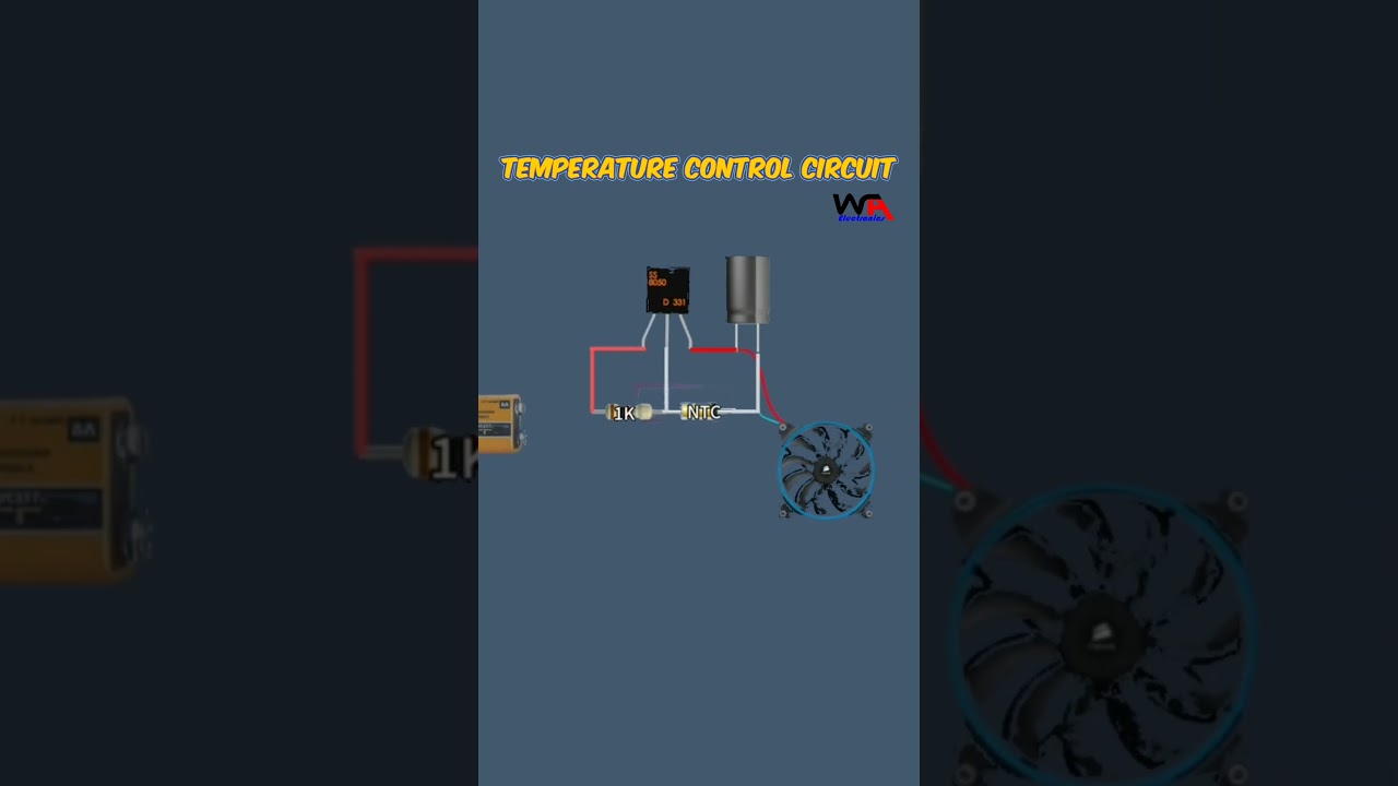 Temperature Control Circuit Using BC547 Diy Electronics Project #diyelectronics #temperaturecontrol