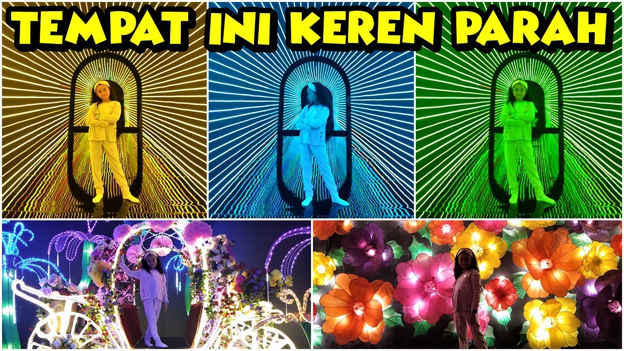 Wow! Pertunjukan Lampu & Laser Paling Keren di Fantasy Park Summarecon Bekasi! Efeknya Bikin Melongo