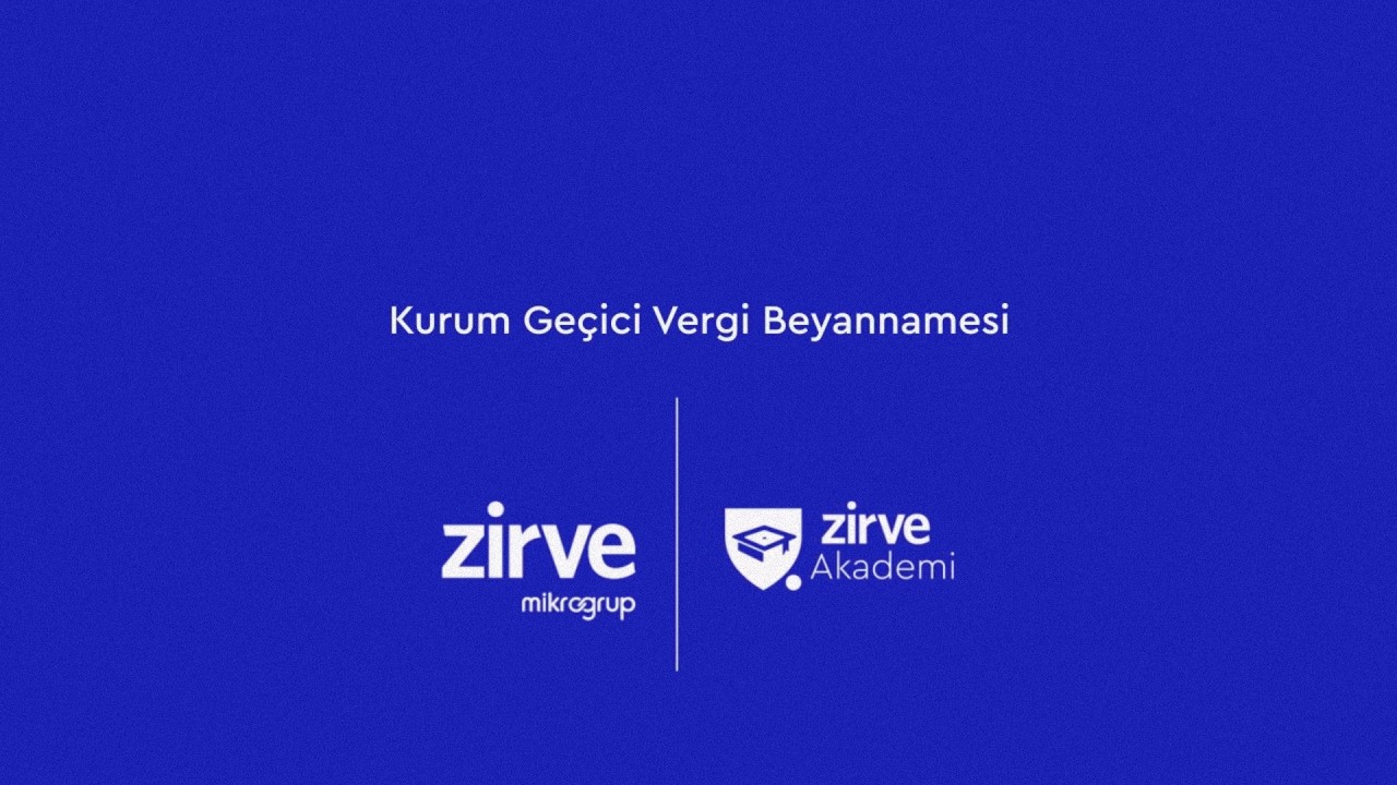 Kurum Geçici Vergi Beyannamesi