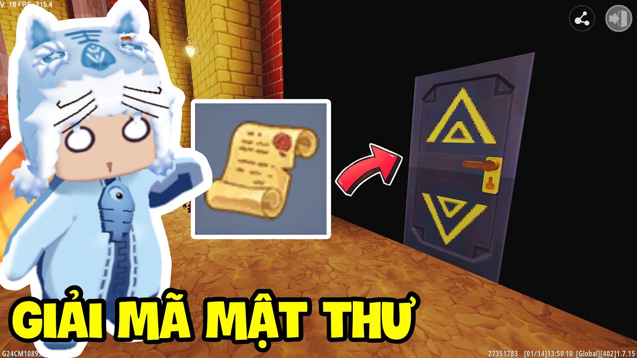 Meowpeo IQ Vô Cực Giải Mã Mật Thư Siêu Khó Trong Mini World