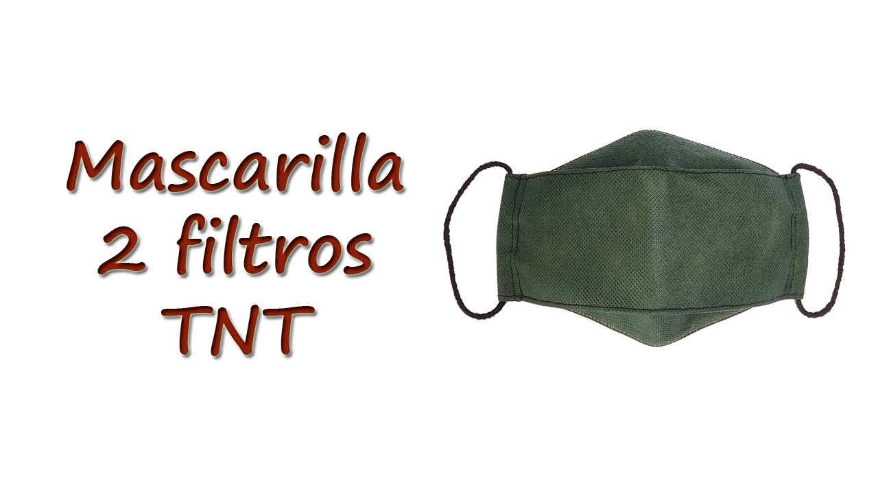 Cómo hacer 1 Mascarilla 2 Filtros TNT ▶ + Segura + Cómoda