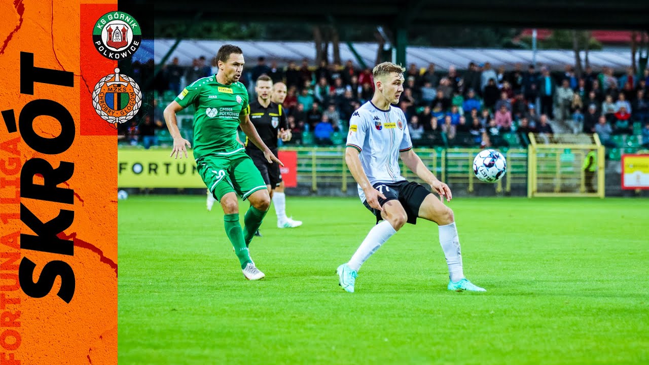 FORTUNA 1 LIGA: Górnik Polkowice - Chrobry Głogów 0:0 (skrót)