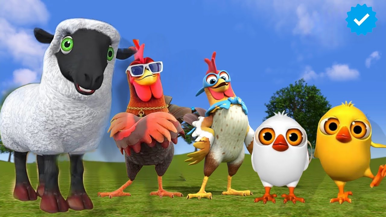 EL Pollito y el tractor de la Granja de Zenón Canciones de la Vaca Escapando del Toro y del  pollito
