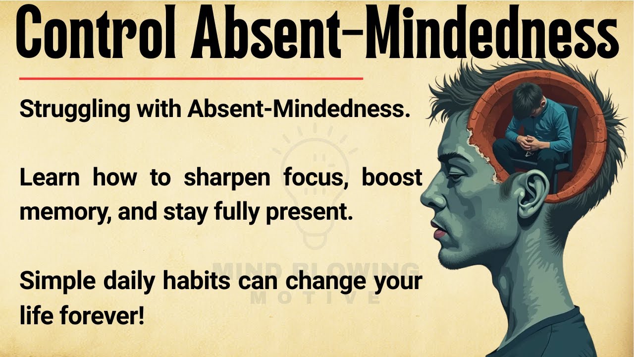 🧠 How to Control Absent-Mindedness: 15 Powerful Ways to Train Your Brain to&nbsp;Stay&nbsp;Present  & Focused🔥