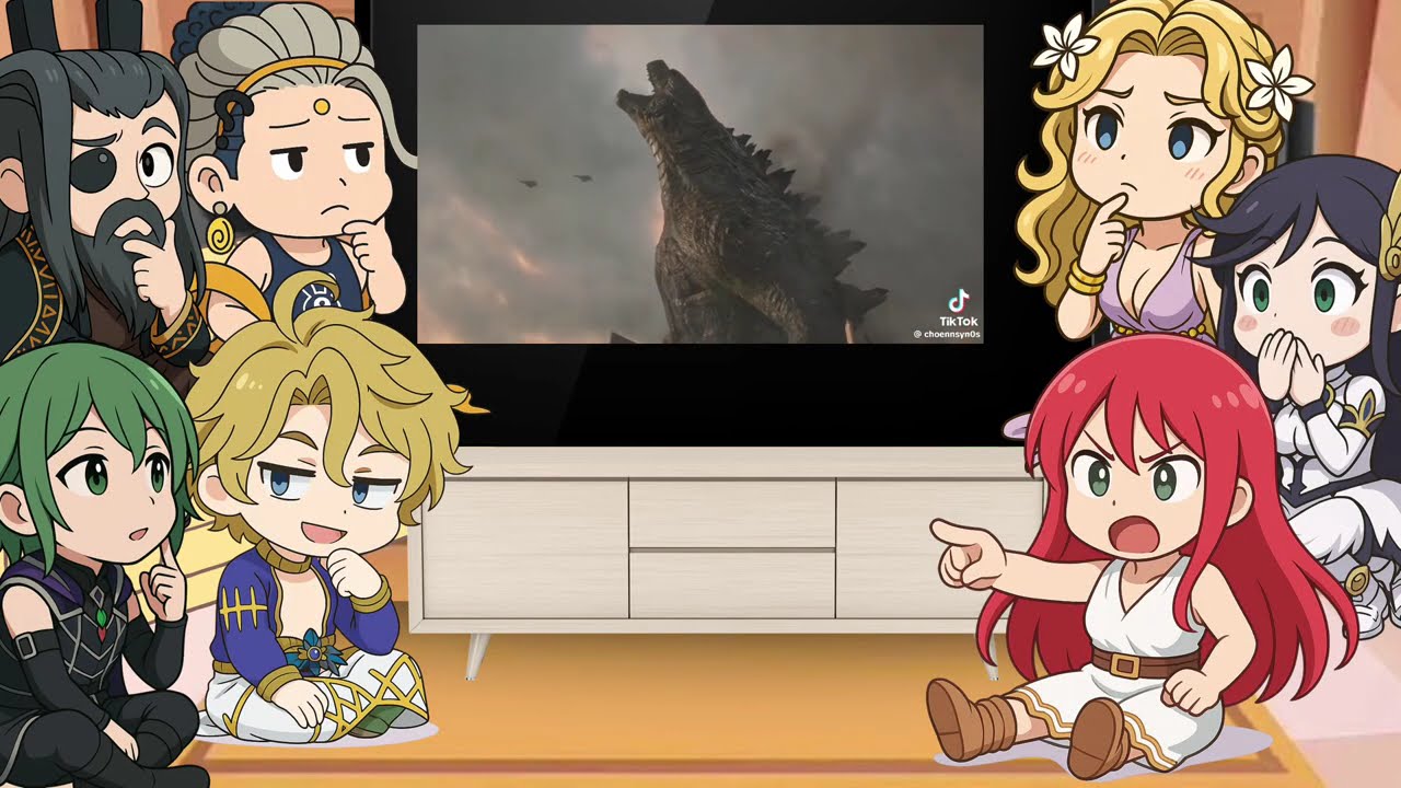 Record of ragnarok Gods react to Godzilla | Gacha life