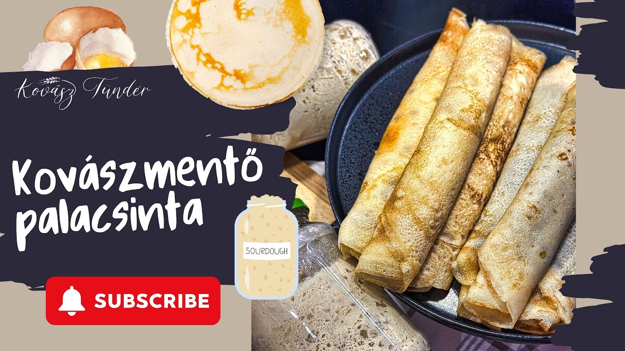 🥞 Kov&aacute;szmentő palacsinta k&eacute;sz&iacute;t&eacute;se plusz hozz&aacute;adott liszt n&eacute;lk&uuml;l | Kov&aacute;szT&uuml;nd&eacute;r