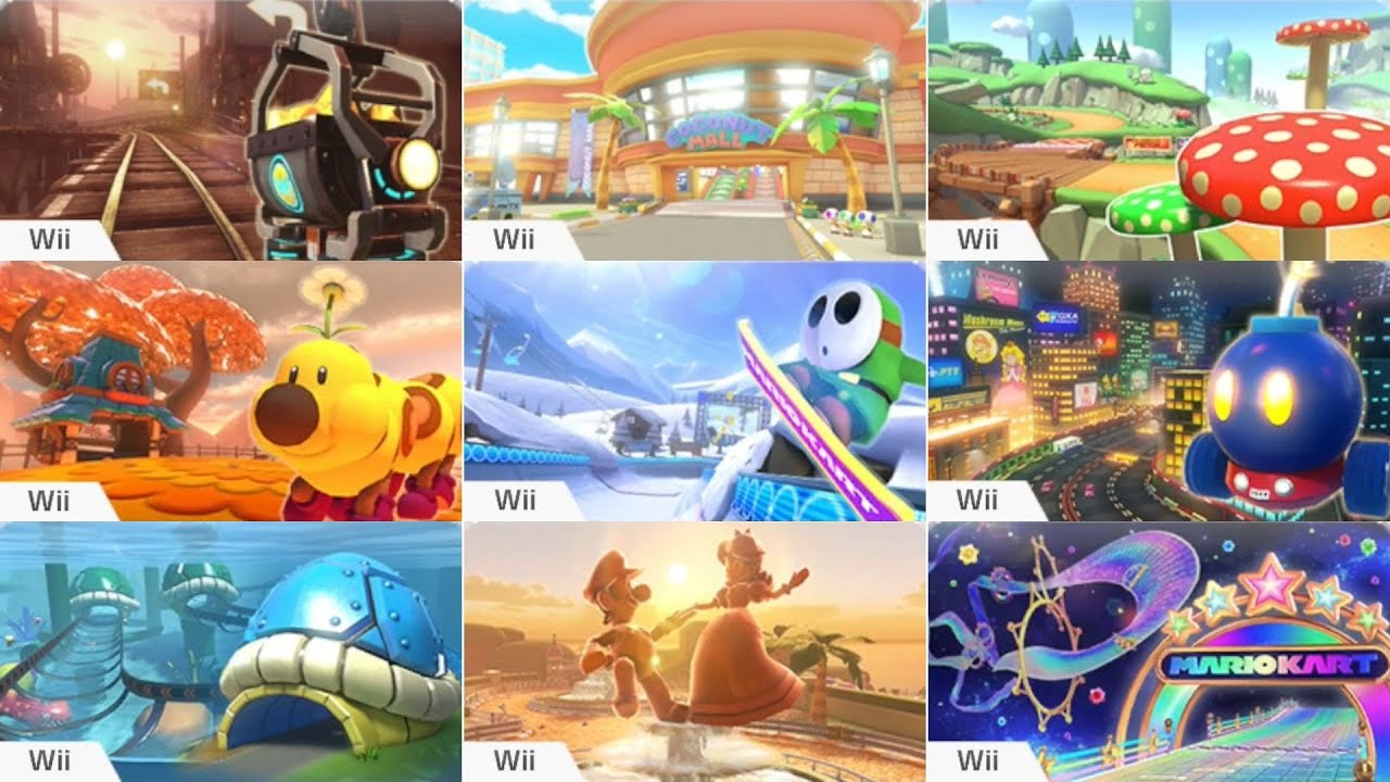 Mario Kart 8 Deluxe // All Mario Kart Wii Courses